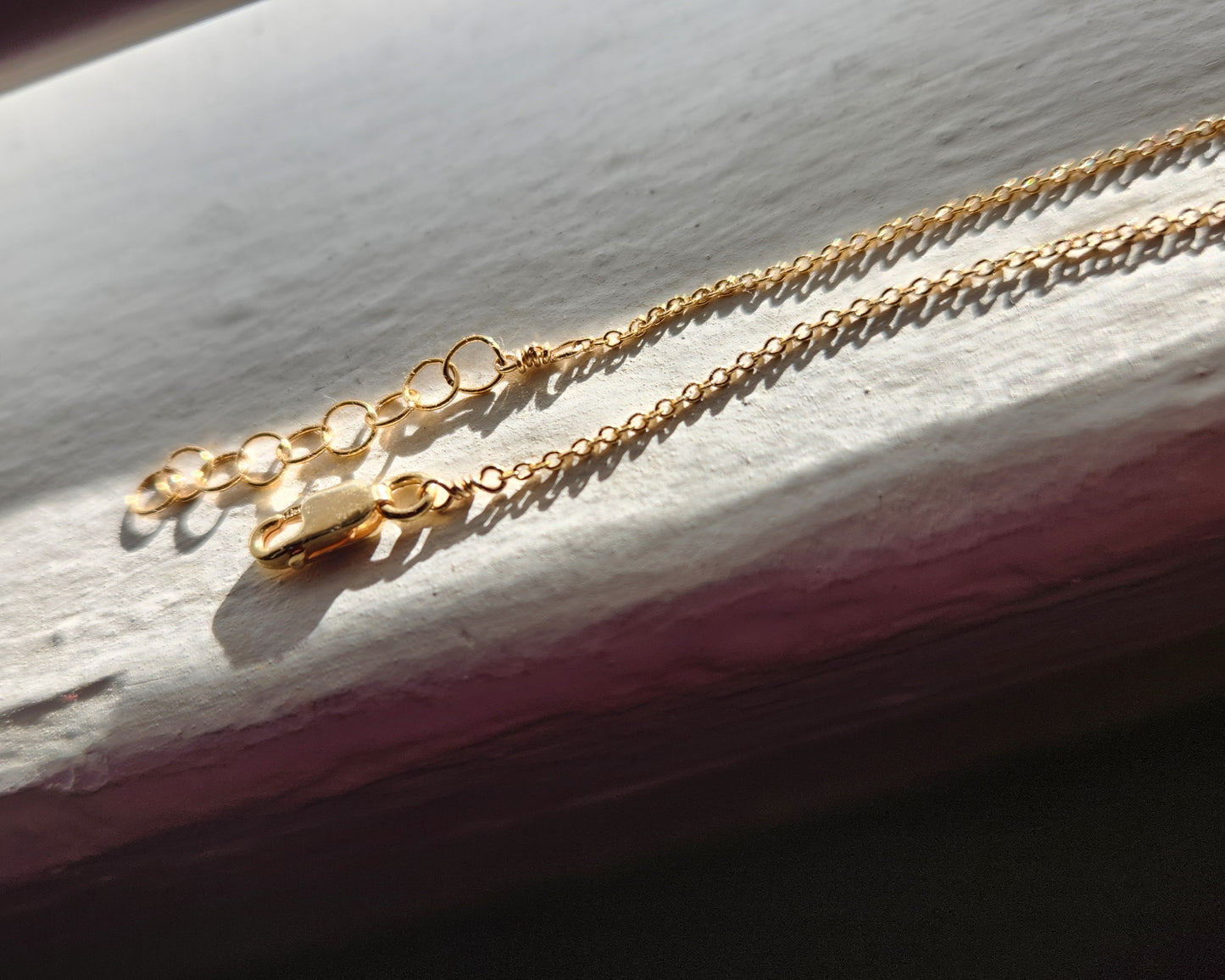 Marin necklace 15.5" Blue Lapis 14k Gold Filled or Sterling Silver Chain