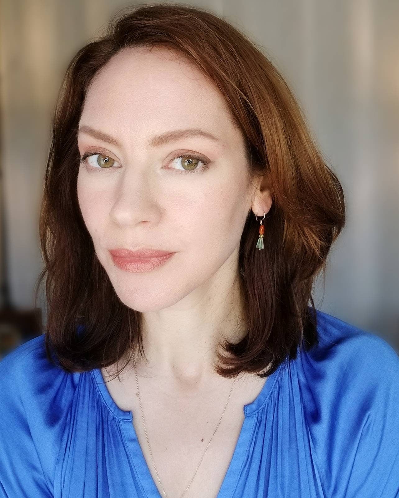 Chloe dangle earrings in 14k gold filled with Carnelian, Citrine, and Aventurine gemstones