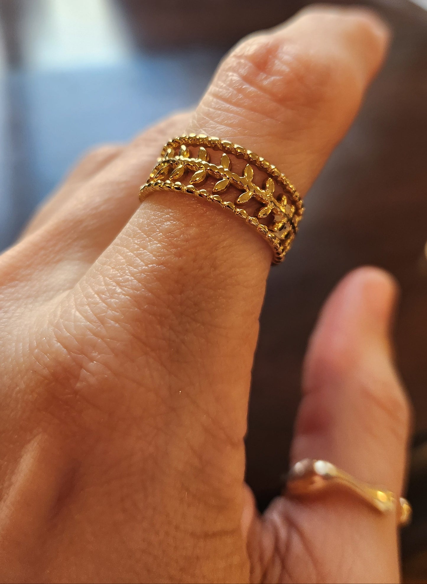 Laurel Open Ring 18k Gold Plated - Adjustable, Inclusive Jewelry