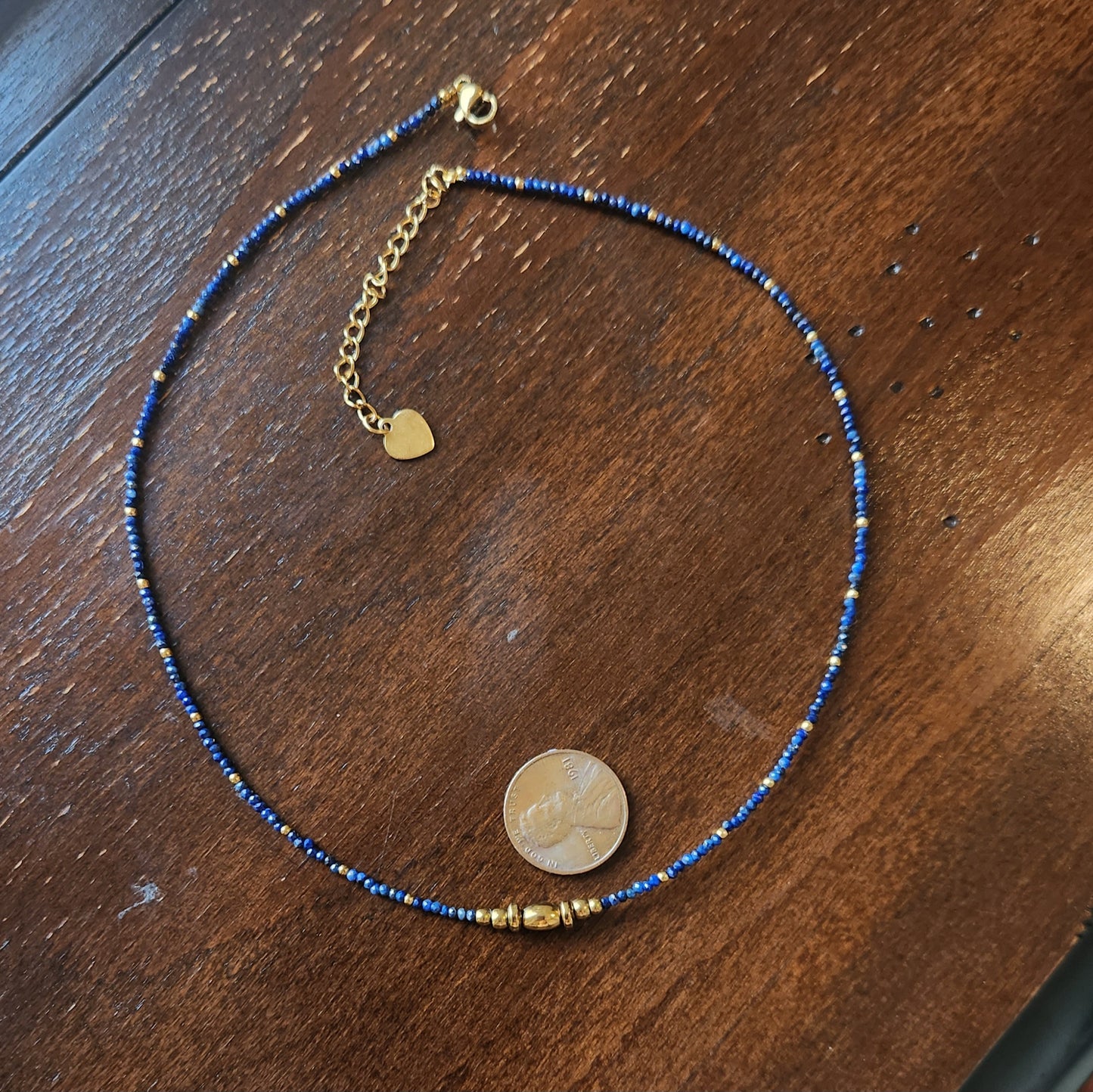 Lapis and Opal  18k Gold Plated 3 Piece Set - Earring, Necklace, Bracelet