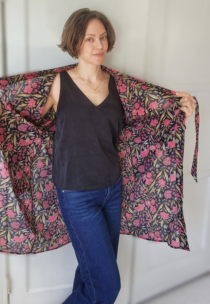 Vivi Floral Cotton Dressing Robe