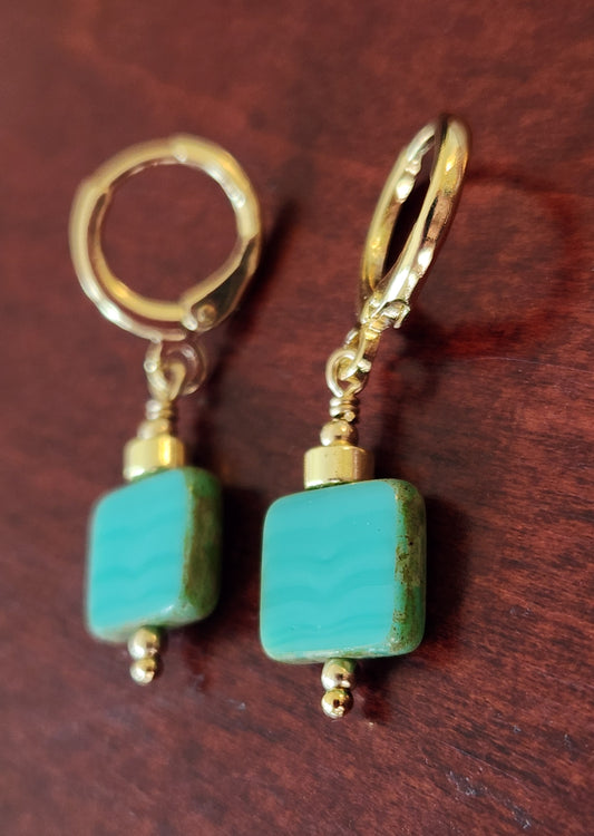 Cleo earrings 18k gold plated