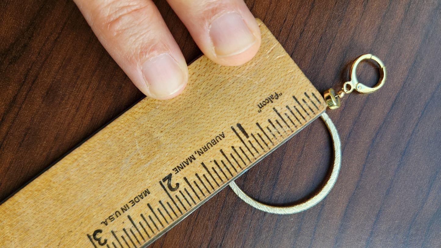 Dramatic Dangle Circle Earrings 18k Gold plated ear clasps