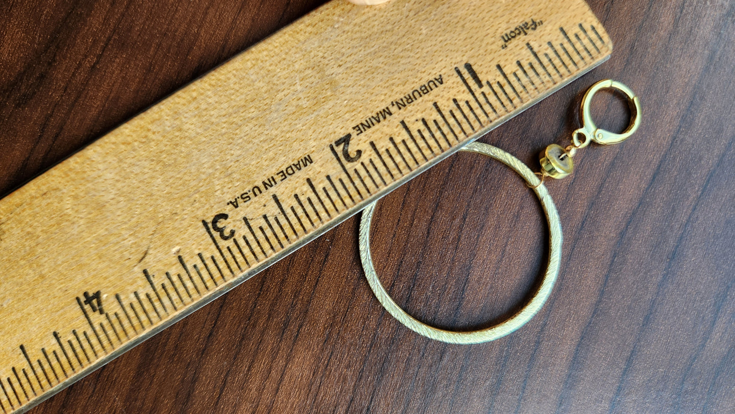 Dramatic Dangle Circle Earrings 18k Gold plated ear clasps