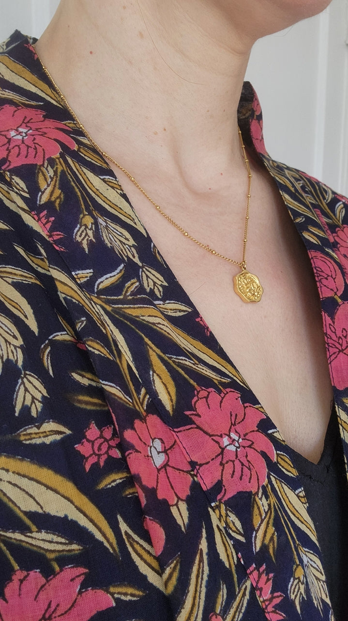 Vivi Floral Cotton Dressing Robe