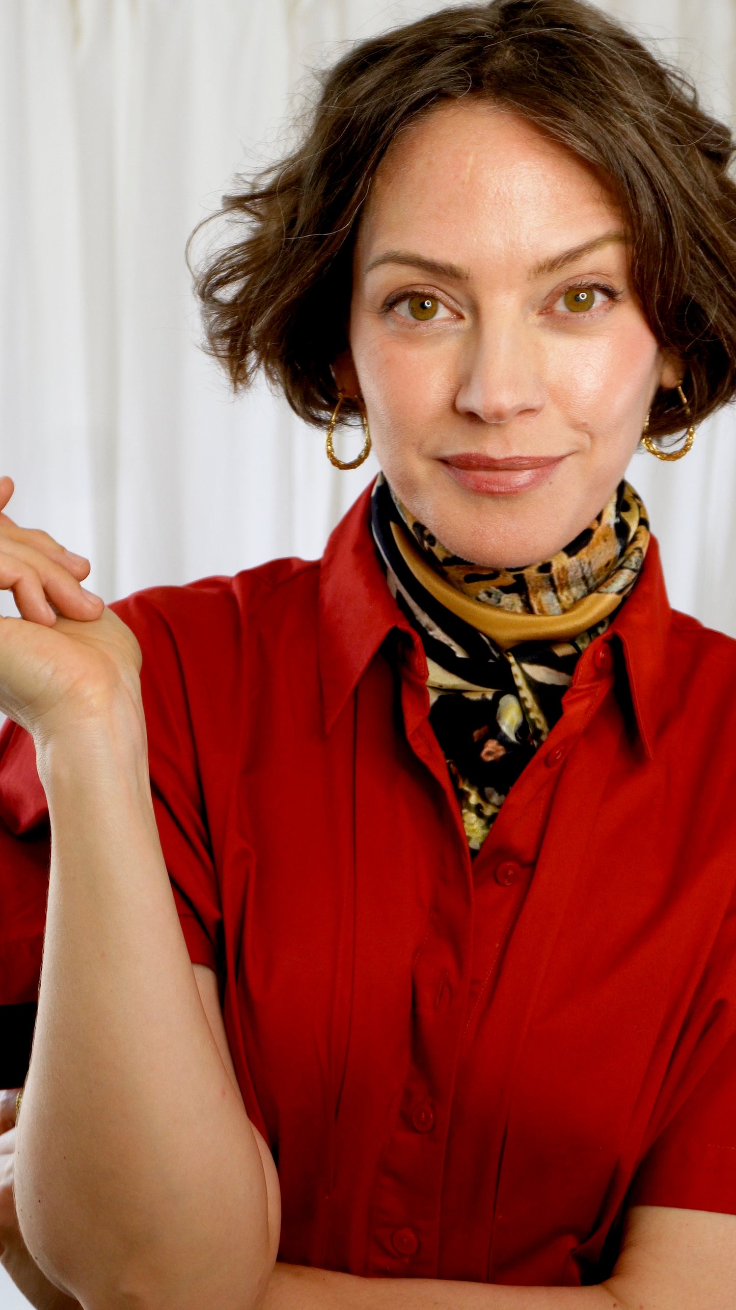 Sasha 100% Silk Scarf | Black Batik | 30" Square | Crepe Silk