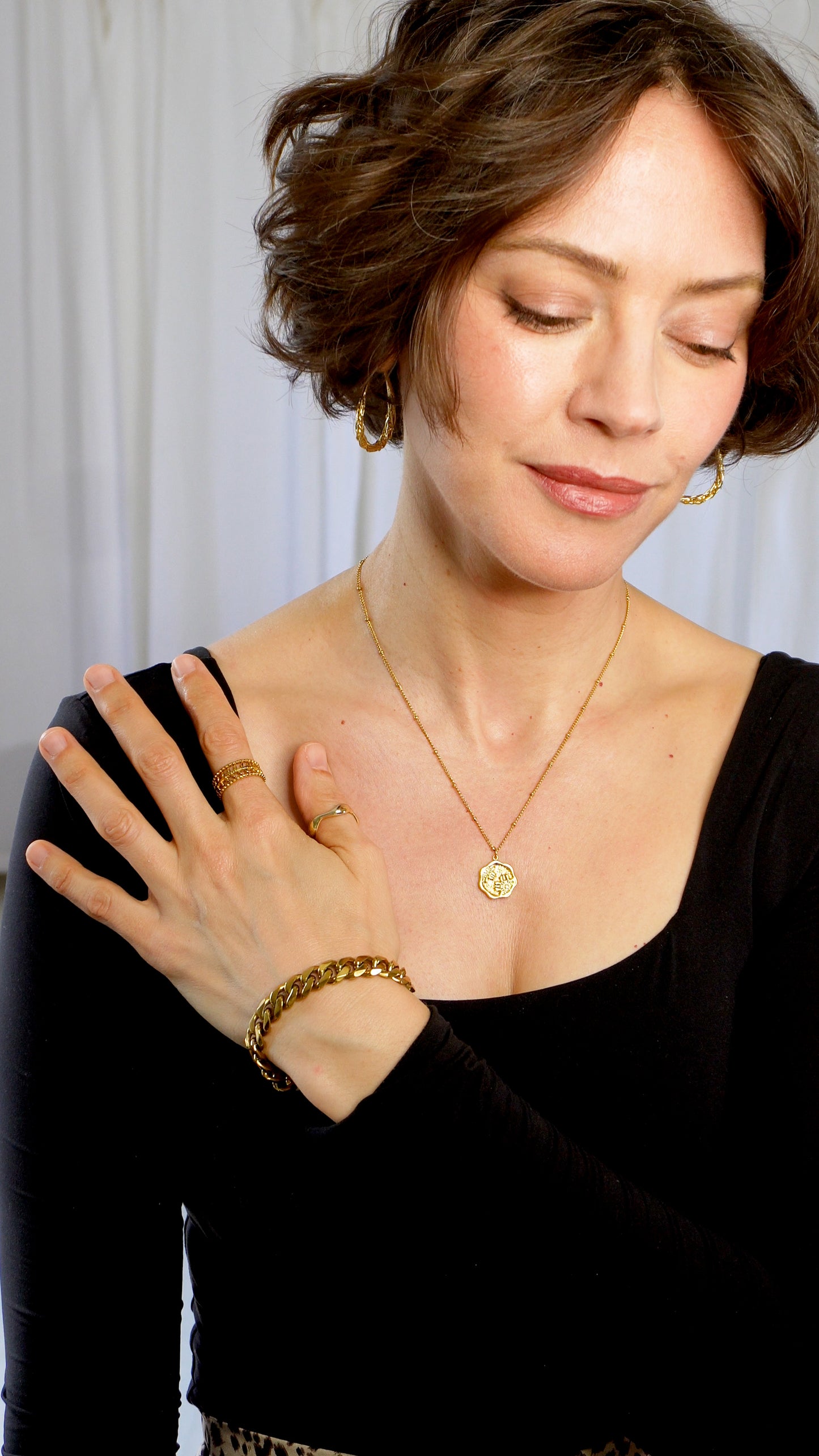 3 piece 18k Gold Plated Travel Jewelry Set