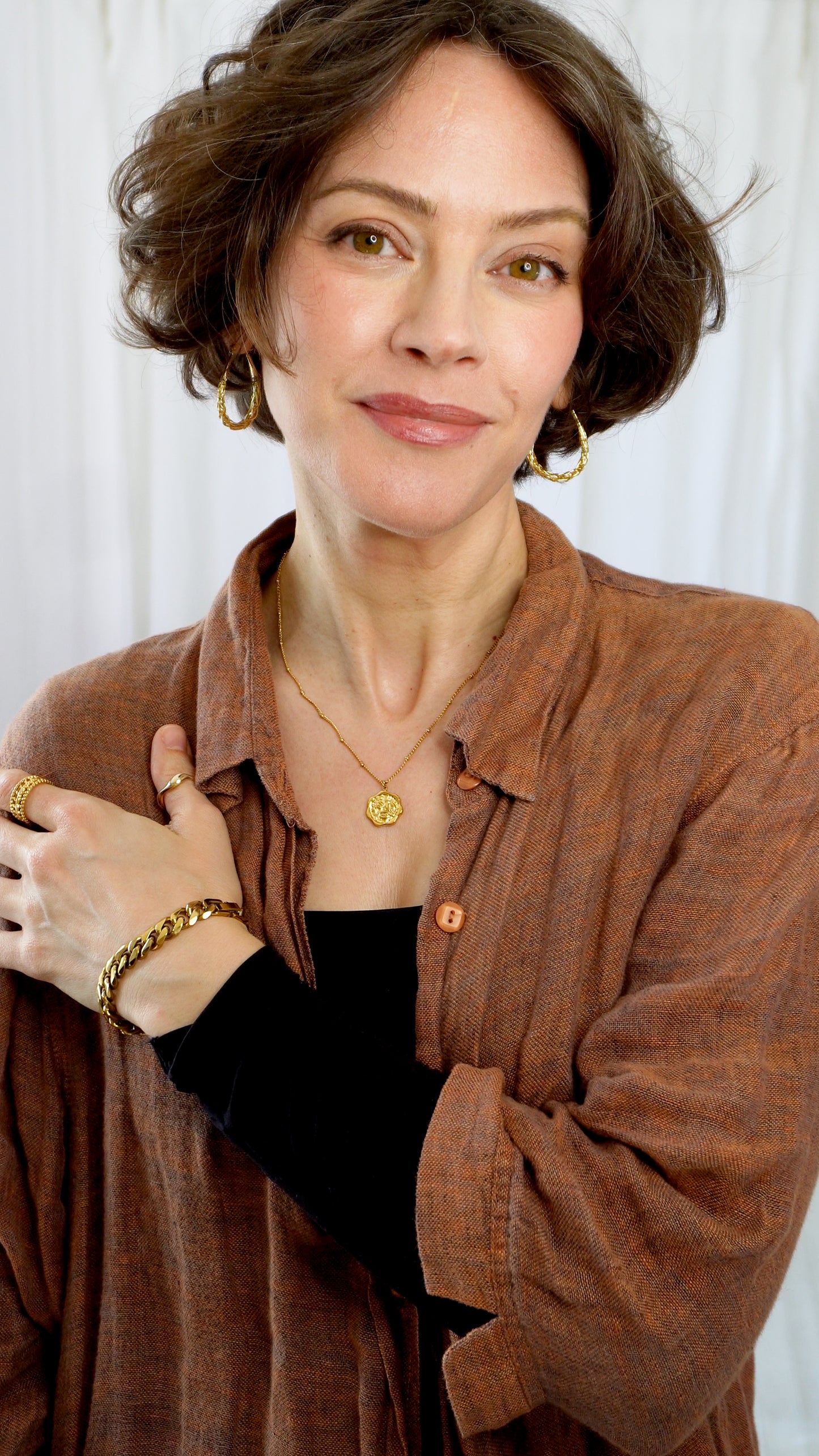 3 piece 18k Gold Plated Travel Jewelry Set